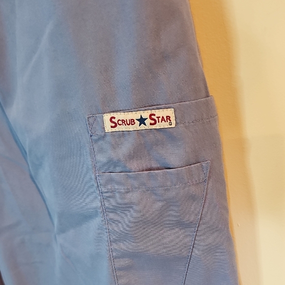 Scrub Star Medium Men's Scrub Pants in Light Blue - Picture 3 of 11